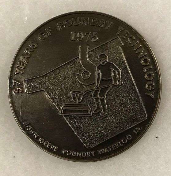 1975 John Deere Foundry “57 Years of Foundry Technology” Belt Buckle