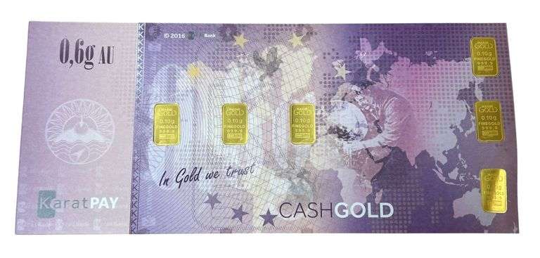 Karat Pay “Cash Gold” 6/10 Gram .999 Fine Gold