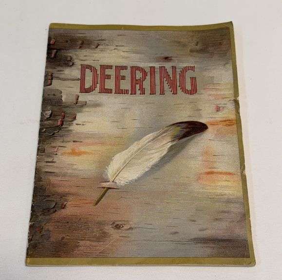 Early "Deering" Catalog No. 20 -- Sales Brochure - Featuring the Early Line of Deering Equipment