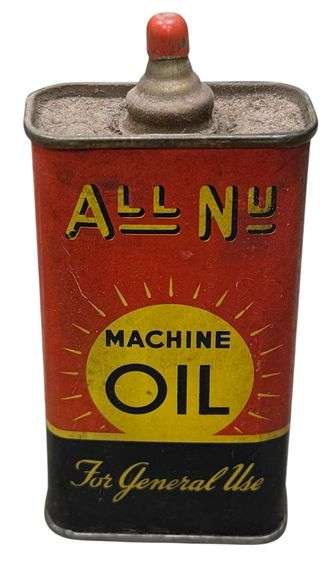 All-Nu - Machine Oil - 4 Oz Metal Oil Tin