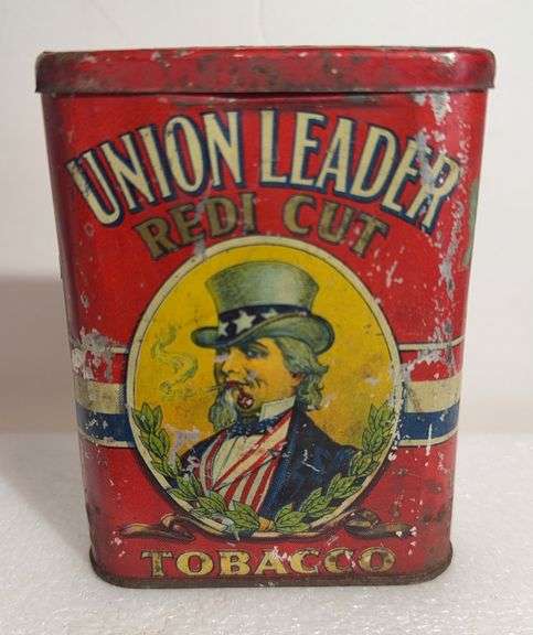 Union Leader Redi Cut Tobacco Tin