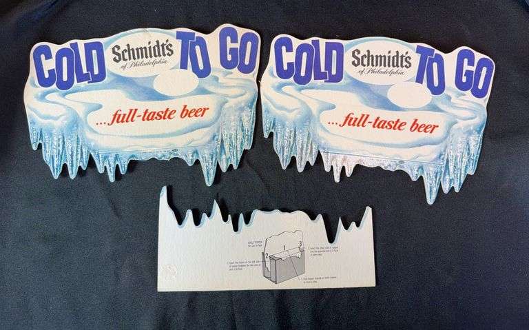 Schmidt's Beer - Icicle Topper Advertising Six Pack Topper -Store Display