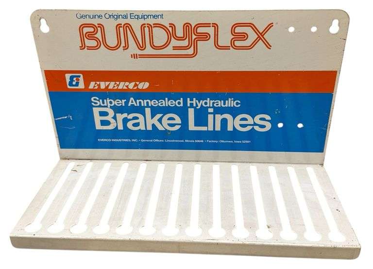 Everco Bundyflex Brake Lines Display Rack - Creamer Auction