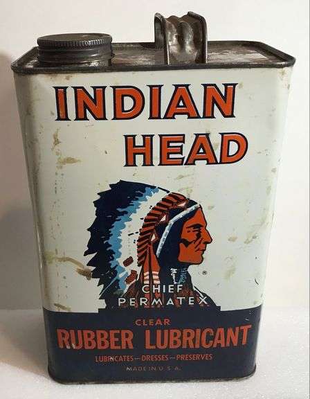 Indian Head Rubber Lubricant. - One Gallon Tin