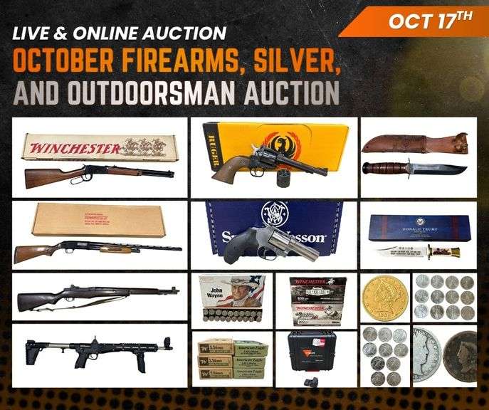 October Firearms, Silver, and Outdoorsman Auction