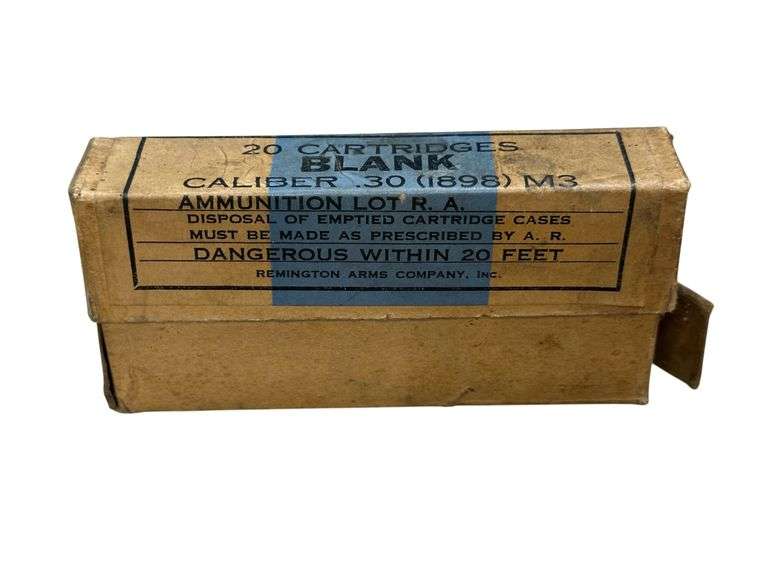 Remington Arms Company Caliber .30 (1898) M3 Two Piece Pox