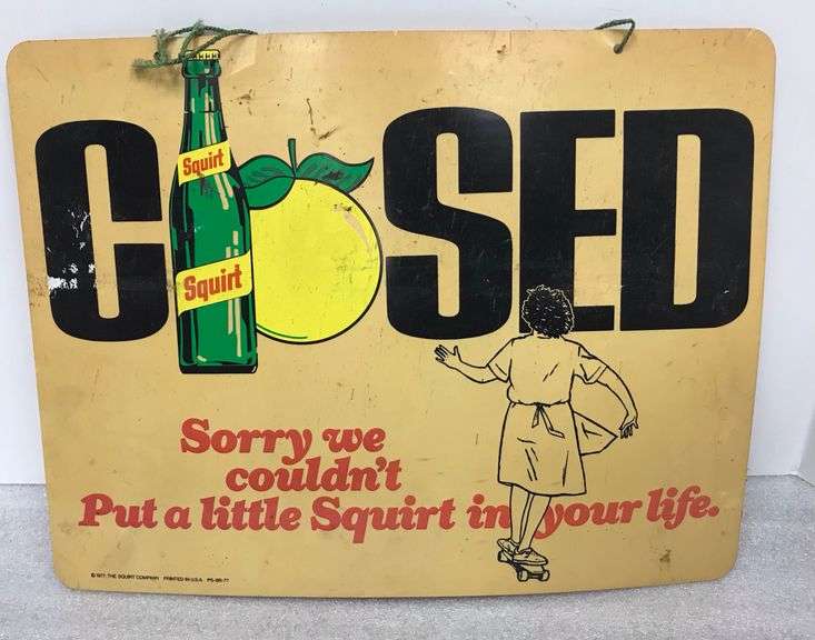 “Squirt” - Open / Closed - Window Sign