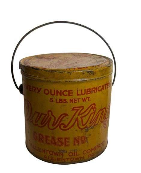 "Our King Grease" - Allentown Oil Co. - Allentown, PA - 5 LB Grease Bucket