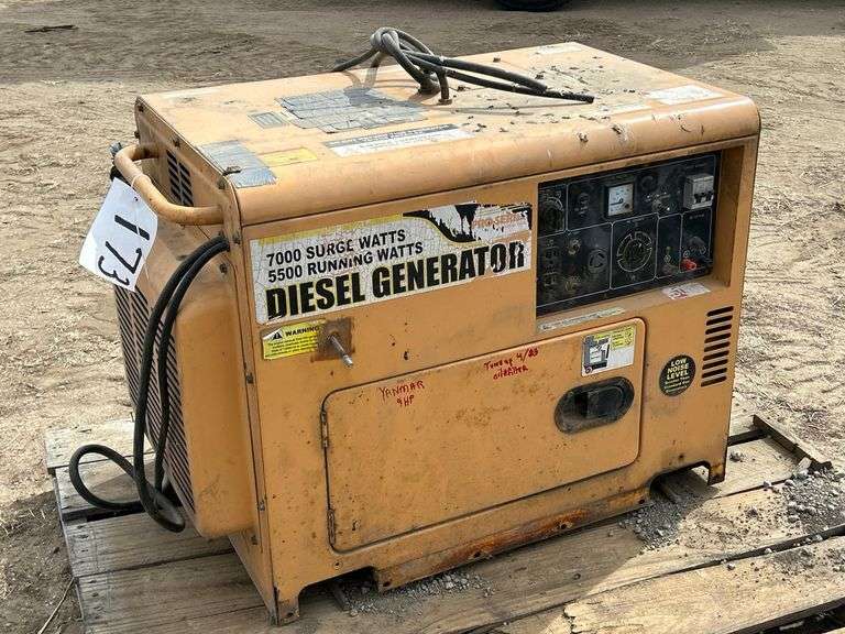Buffalo Tools Pro Series Diesel Generator - 7000 Surge Watts/5500 Running Watts