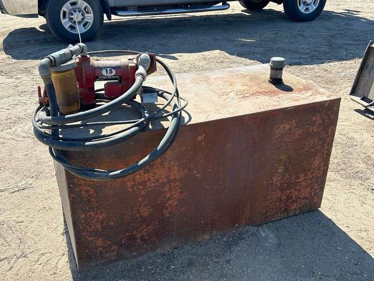 Fire Tank with Fill-Rite 12 Volt DC Pump
