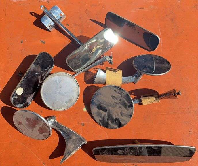 Group of Assorted Chrome Car Mirrors