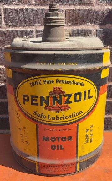 Pennzoil Motor Oil 5 Gallon Can