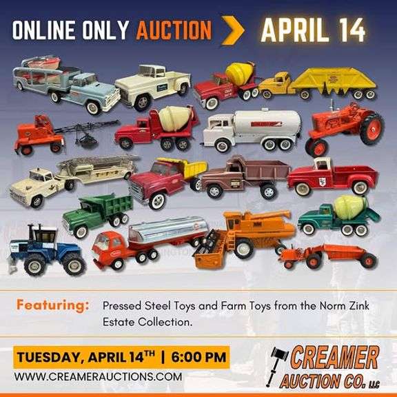 Pressed Steel Toys & Farm Toys - Norm Zink Estate Collection - Online Only Auction