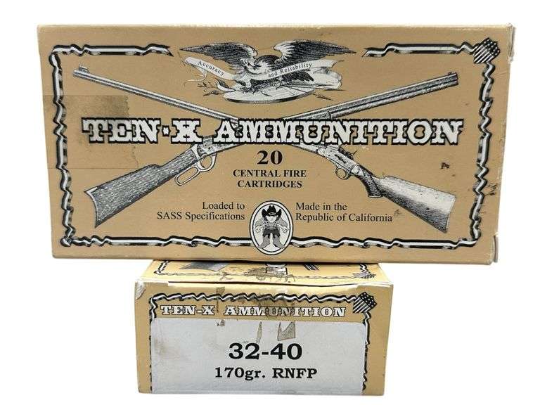 (2x) Ten-X Ammunition .32-40 Win