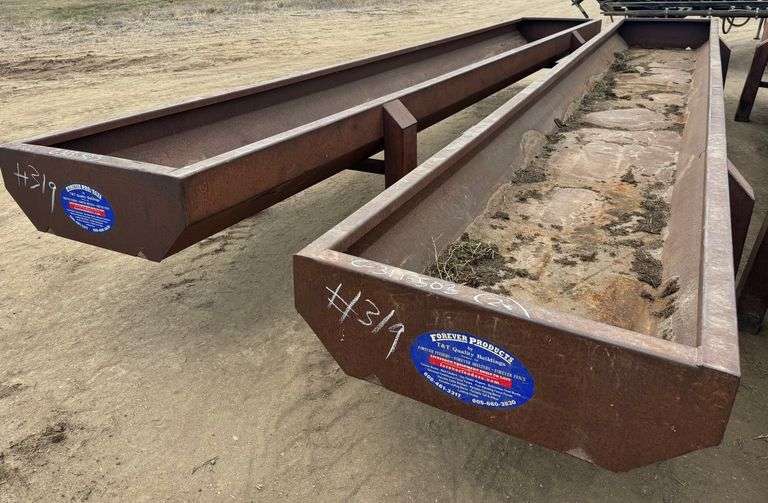 2x Forever 20' Metal Feed Bunks