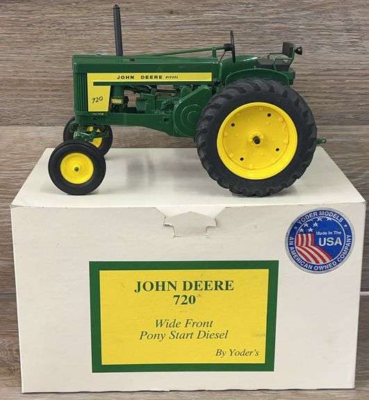 John Deere 720 Wide Front Pony Start Diesel Tractor - 1/16 Scale by Yoders