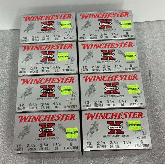 (8x) Winchester Super X 12ga Heavy Game Loads - 6 Lead Shot