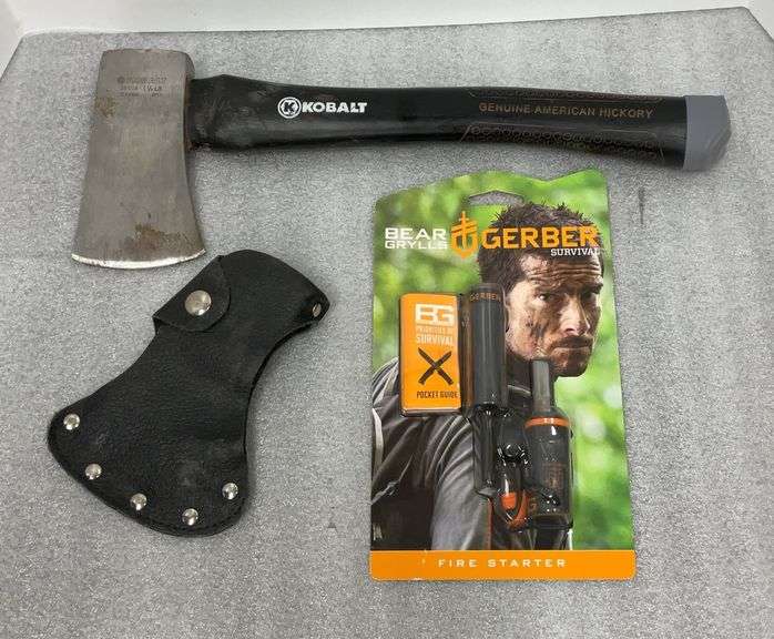 Kobalt Hatchet and Bear Grylls Survival Fire Started