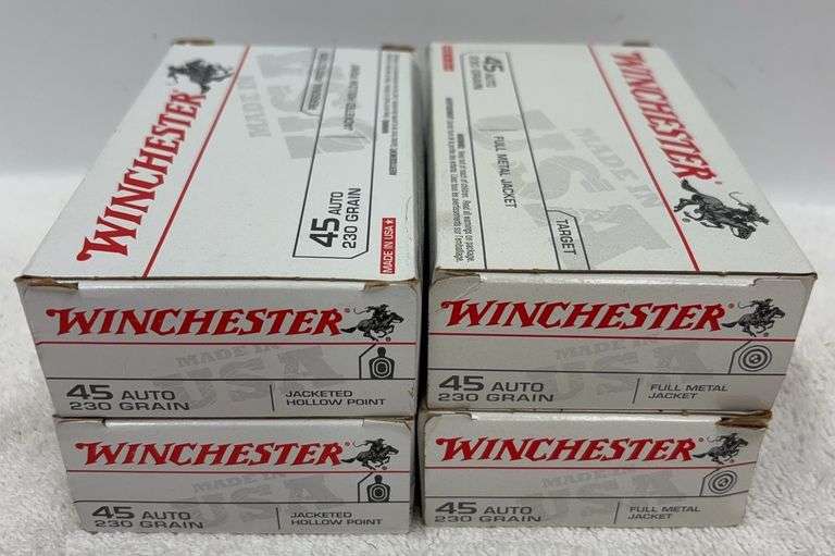 (4x) Winchester .45 Auto - 230 Grain