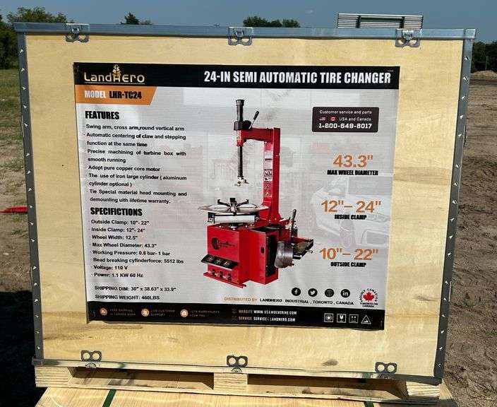 LandHero LHR-TC24 Semi Automatic Tire Changer