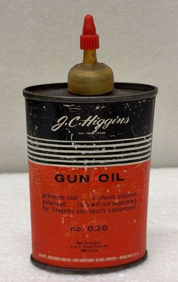 J.C. Higgins No. 626 Gun Oil Tin 4 oz