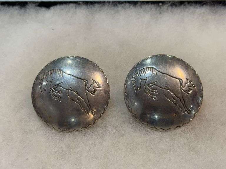 Silver Toned Concho's Pair