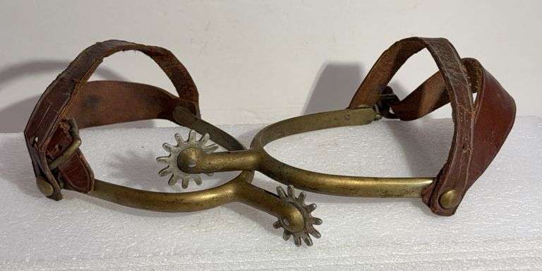 Cowboy Spurs "Marked U.S. -- A. B."