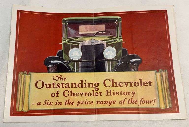 Early Chevrolet Sales Brochure - Nielsen Auto Co. Grand Island, Nebr.