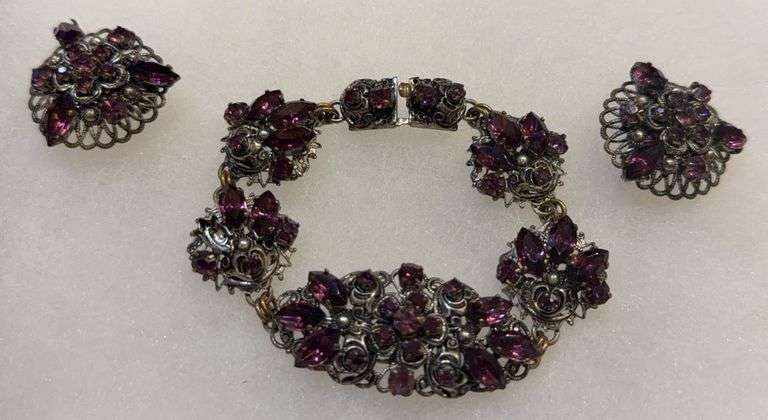 Bracelet & Clip On Ear Rings
