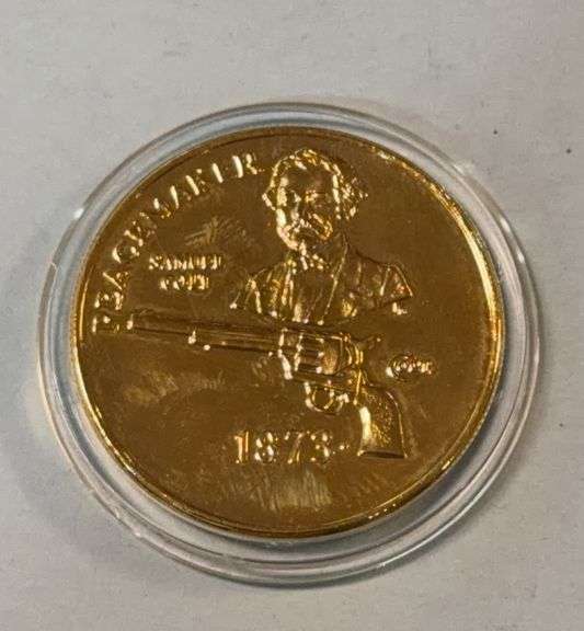 24 K. Gold Plated - "Defending Americas Freedom - 125 Years NRA" Token