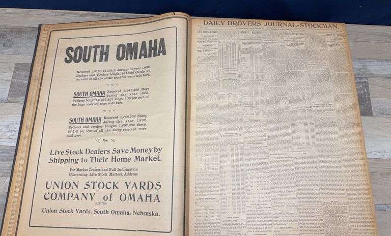 1904 “Daily Drovers Journal Stockman” Complete Year of the “Daily Drovers Journal Stockman - Union S
