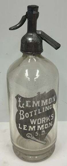 Lemmon Bottling Works - Lemmon, SD - Antique Seltzer Bottle