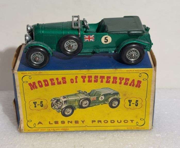 Lesney Models Of Yesteryear Y-5 1929 Bentley 4½ Litre 52:1 Scale Diecast Car With Box