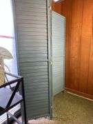 Painted Shutter Style Room Divider, Each Panel Measures 16.5” Wide x 68” Tall