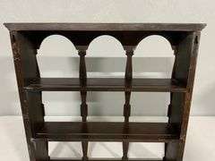 Wooden Wall-Mounted Shelf with Arch Design