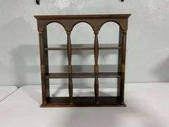 Wooden Wall-Mounted Shelf with Arch Design