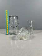 Set of 3 Vintage Style Clear Glass Items