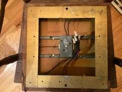 Vintage Bulova Electric Wall Clock, Measures 16.75” Square, Powered On When Plugged In