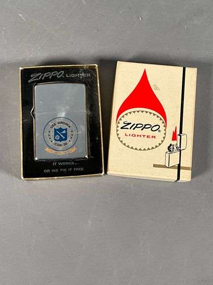 USS Virginia CGN-38 Zippo Lighter, Untested