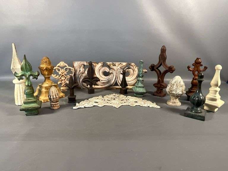 Decorative Finials, Most are Cast Iron/Metal