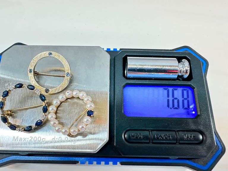 14K Gold Pins (3) Weighs 7.68 Grams, Marked or Tested 14K