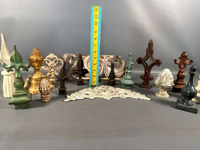 Decorative Finials, Most are Cast Iron/Metal