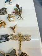 Costume Jewelry: Animal, Floral and Insect Themed Pins and Brooches