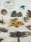 Costume Jewelry: Animal, Floral and Insect Themed Pins and Brooches
