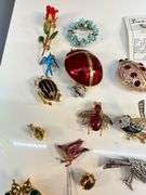 Costume Jewelry: Animal, Floral and Insect Themed Pins and Brooches
