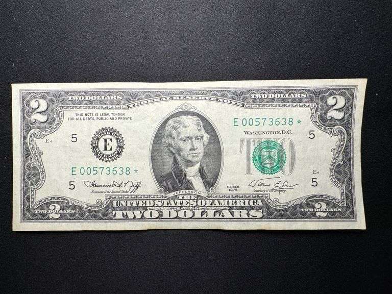 $2.00 Bill Star Note