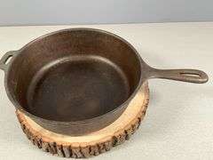 Cast Iron 10.5” Chicken Fryer, Marked 8 on Handle