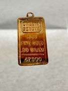 14K Gold Charm, Marked 585, Weighs .50 Grams