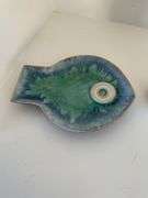Decorative ceramic pitcher and plate