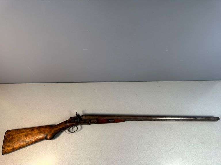 W Richards Double-Barrel Percussion Shotgun